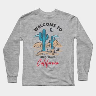 Death Valley California Desert Cactus Long Sleeve T-Shirt